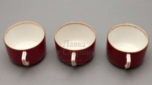 Агитационный чайный сервиз «Оборонный» («Тачанка»), ДФЗ Вербилки, 1930-е годы
