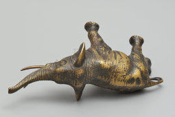 Старинная интерьерная статуэтка «Слон», венская бронза, Австрия, кон. 19, нач. 20 вв.