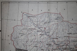 Советская схематическая административная карта Новосибирской области, 1940 г. 