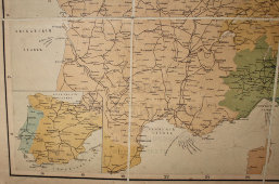 Старинная карта железных дорог и параходных сообщений Европы, Российская империя, 1900-е