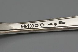 Винтажная лопатка для торта, серебро 800 пр., Европа, сер. 20 в.