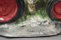 Авторская скульптурная композиция «Копка картофеля», скульптор Асиновский И. А., Санкт-Петербург, 2014 г.