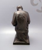 Скульптура «Ленин за работой в Разливе летом 1917 г.», силумин, CCCР, 1960-е гг.
