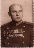 Старинная фотография советского военного с наградами, СССР, 1-я пол. 20 в.