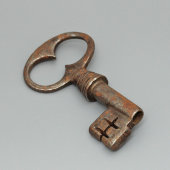 Старинный амбарный ключ с ушком «Восьмерка», Россия, 19 в.