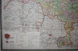 Советская карта-план «Московская область», 1955 г. 