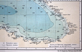 Старинная карта «Черное и Азовское море»