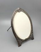 Антикварное настольное зеркало в стиле модерн, шпиатр, Европа, к. 19, н. 20 в.