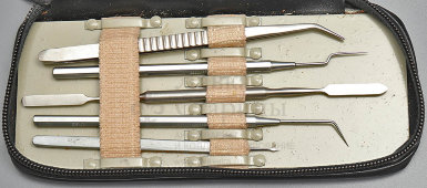 Подарок криминалисту, советский набор инструментов для дактилоскопии (снятие отпечатков пальцев), СССР, 1970-е