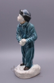 Фигурка СССР «Мальчик со снежком», фаянс Конаково, скульптор М. Холодная