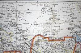 Старинная карта «Верхняя Гвинея и западный Судан», Большая энциклопедия, Россия, к. 19, н. 20 вв.