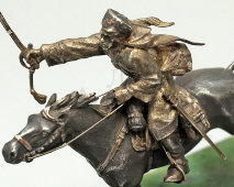 Статуэтка «Терский казак» (сержант), современное серебро, 2000-е