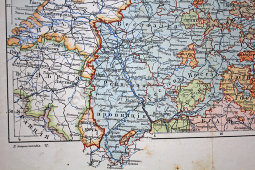 Старинная карта «Северная Германия», Большая энциклопедия, Россия, к. 19, н. 20 вв.