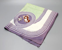 Сувенирный шелковый платок «Москва, Олимпиада 80, футбол», олимпийский мишка