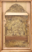 Большая старинная деревянная икона в киоте «Архангел Гавриил», Россия, н. 20 в.