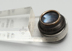 Винтажное увеличительное стекло, мини лупа для ювелирных изделий Selsi achromatic 12x coated, Япония, сер. 20 в.
