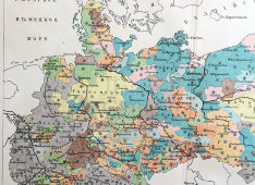 Старинная карта «Германский рейхстаг в 1898 г.», карт. зав. Я. М. Лапинера, Россия, к. 19 в.