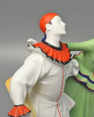 Статуэтка «Пьеро и Коломбина», скульптор Макс Герман Фриц, мануфактура Фрауройт (Fraureuth), Германия, 1-я пол. 20 в.