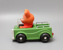 Детская механическая игрушка «Медведь-шофер», СССР, 1960-70 гг.