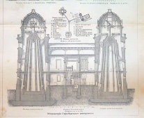 Старинная гравюра «Обсерватория Страсбургского университета», Россия, н. 20 в.