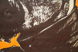 Картина портрет «Дзержинский Ф. Э.», холст, масло, багет, советская агитационная живопись, 1930-40