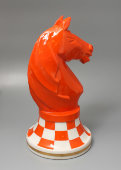 Переходящий приз по шахматам в виде шахматной фигуры «Конь», Вербилки, 1960-е