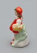 Статуэтка-миниатюра «Красная шапочка», скульптор Клименкова-Краузе Л. К., Песочное, 1946-51 гг.