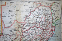 Старинная карта «Южной Африки»