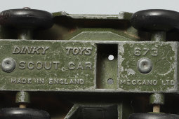 Детская игрушка, джип «Разведывательная машина», № 673 (Scout car), Dinky toys, Англия, 1950-60 гг.