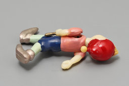 Советская игрушка, кукла «Буратино и золотой ключик» на резинках, колкий пластик, 1950-60 гг.