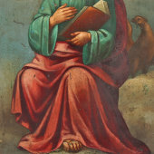 Старинная деревянная икона «Иоанн Богослов», Россия, кон. 19 в.
