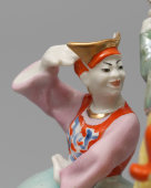 фарфоровая статуэтка советского периода «Уйгурский танец», скульптор Пустыгин Н. П., ДЗ Дулево, 1957 г.