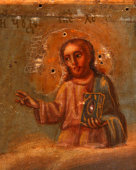 Икона «Святой Николай Икона «Святой Николай Чудотворец» (Святитель Христов Николай Чудотворец), середина 19 века