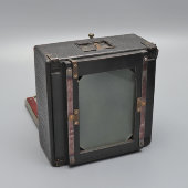 Старинный фотоаппарат для фотопластинок «Ica Wünsche Juwel» с объективом Carl Zeiss Jena Tessar, Дрезден, Германия, 1911 г.