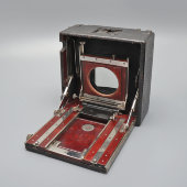 Старинный фотоаппарат для фотопластинок «Ica Wünsche Juwel» с объективом Carl Zeiss Jena Tessar, Дрезден, Германия, 1911 г.