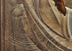 Старинная деревянная икона Казанской Божией Матери в серебряном окладе, Россия, 19 в.