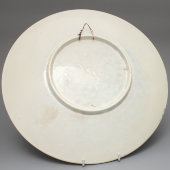 Декоративная тарелка «Пляска», художник Прессман С. Б., ЗиК Конаково, 1930-е