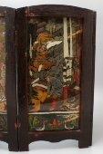 Декоративная ширма со сказочными сюжетами на стеклах, Россия, начало 20 века