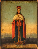 Икона «Святая Царица Александра» (Римская), Средняя Русь, к. 19 в.