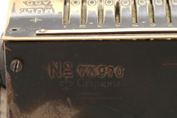 Старинная счетная машина арифмометр, Original Odhner, Гётеборг, Швеция, 1910-20 гг.