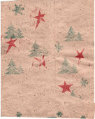 Бумажный пакет от советского детского новогоднего подарка «Дед Мороз. С новым годом!», бумага, СССР, 1960-70 гг.