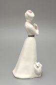 Фарфоровая статуэтка «Дама с собачкой», скульптор Бржезицкая А. Д., Дулево, 1987 г.
