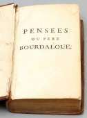 Старинная книга на французском языке «Pensees du pere bourdaloue», Франция, кон. 18 в.