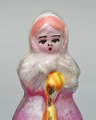 Советская ёлочная игрушка на прищепке «Настенька», персонаж сказки «Морозко», 1950-60 гг. 