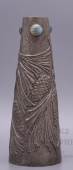 Ваза «Еловые шишки», Россия, 1910-е г, модерн, белый металл, камень