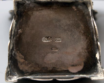 Антикварная серебряная солонка в виде царского трона, Россия, 84 проба