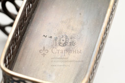 Редчайший самовар для кофе «Паровоз», мельхиор, FRAGET (Фраже), Россия
