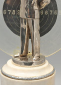 Большой советский сувенир «Стрелок», бронза, мрамор, оргстекло, 1950-60 гг.
