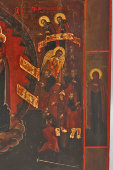 Старинная икона Богородицы «Всех скорбящих радость», дерево, Россия, кон. 19 в.