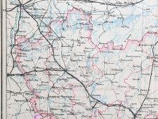 Карта Волынской губернии, кон. 19 в.